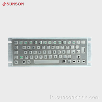 Keyboard Logam Industri IP65 Tahan Air